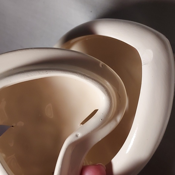 Vintage Heart Shape Trinket Boxes Ceramic With Floral Design - Picture 10 of 10